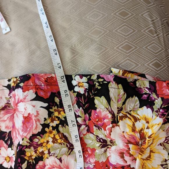 Lindybop Ophelia a line swing dress floral rose pattern retro pinup sz l… - Picture 5 of 6